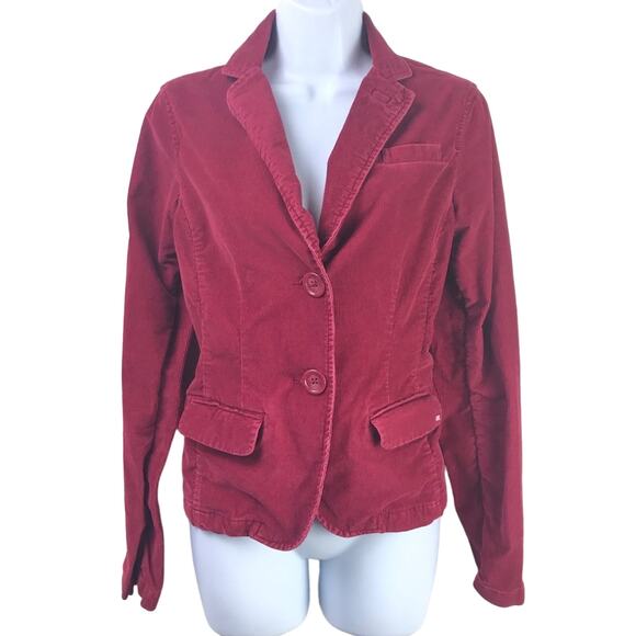 American Eagle Y2K Stretch Corduroy 2 Button Blazer Size Small - Picture 1 of 6